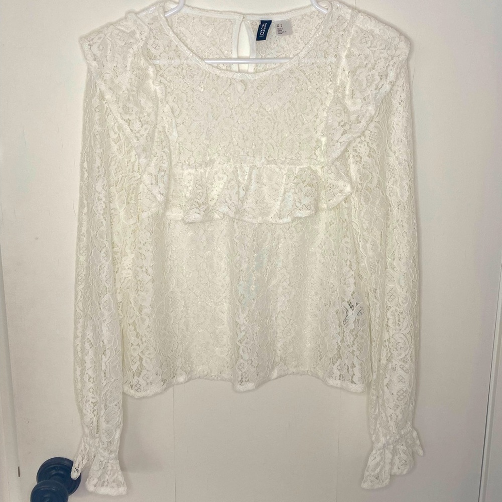 White Lace Blouse
